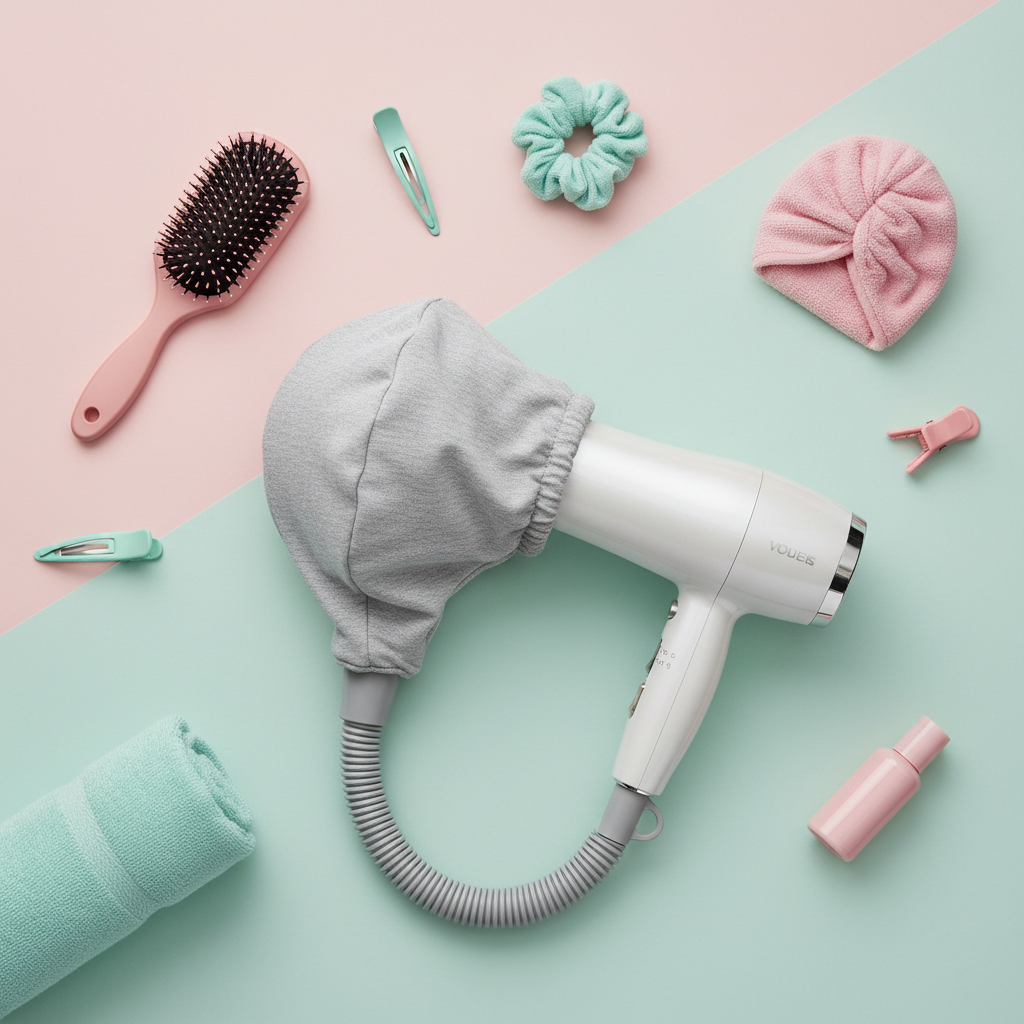 Hairdryer Hood - Flat Lay