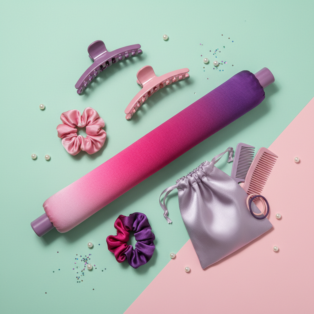 Heatless Curling Set - Flat Lay