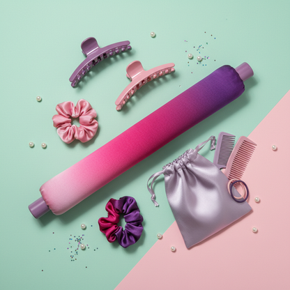 Heatless Curling Set - Flat Lay
